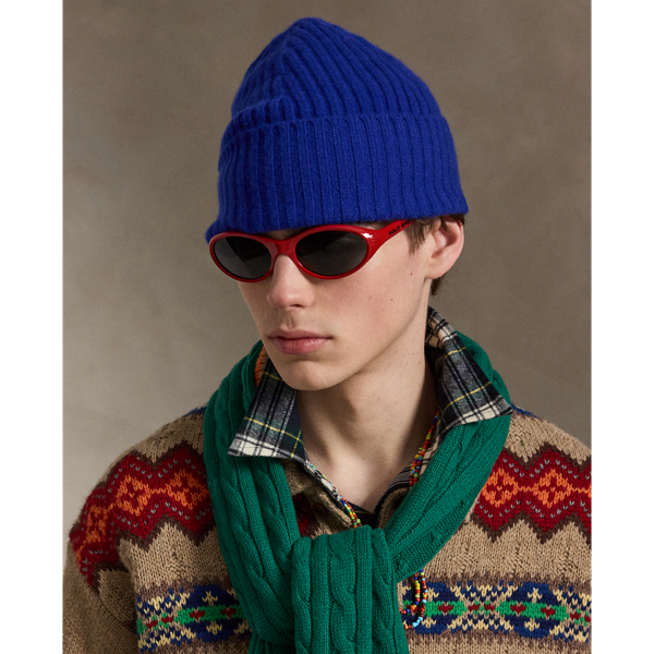 Active Royal Rib-Knit Cashmere Beanie Polo Ralph Lauren 3