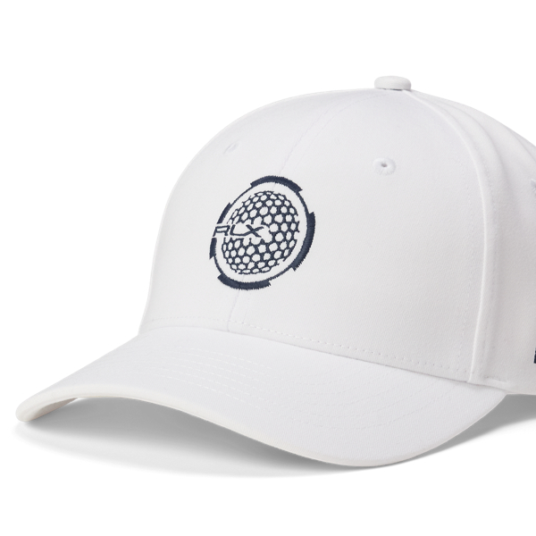 White Embroidered Twill Sports Cap RLX 3