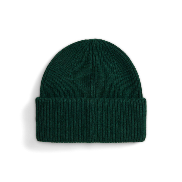 Wool-Cashmere Letter Beanie