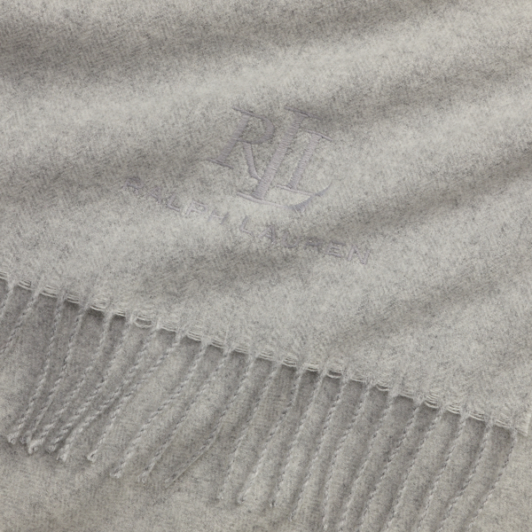Wool-Cashmere Herringbone Scarf