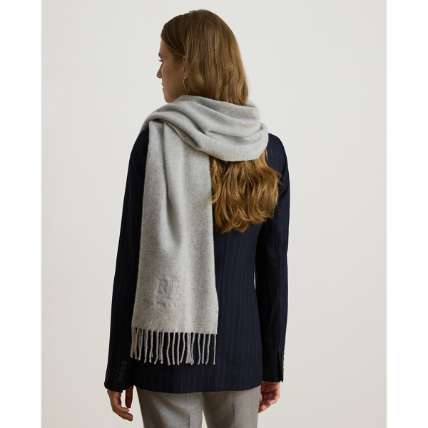 Wool-Cashmere Herringbone Scarf