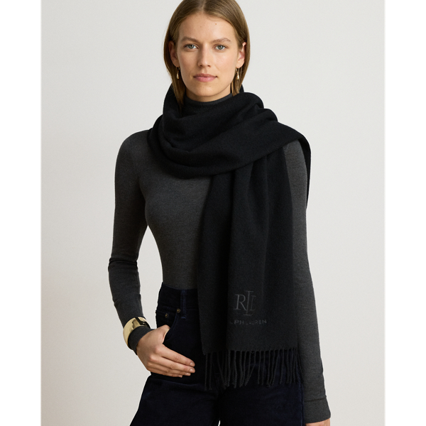 Wool & Cashmere Herringbone Scarf