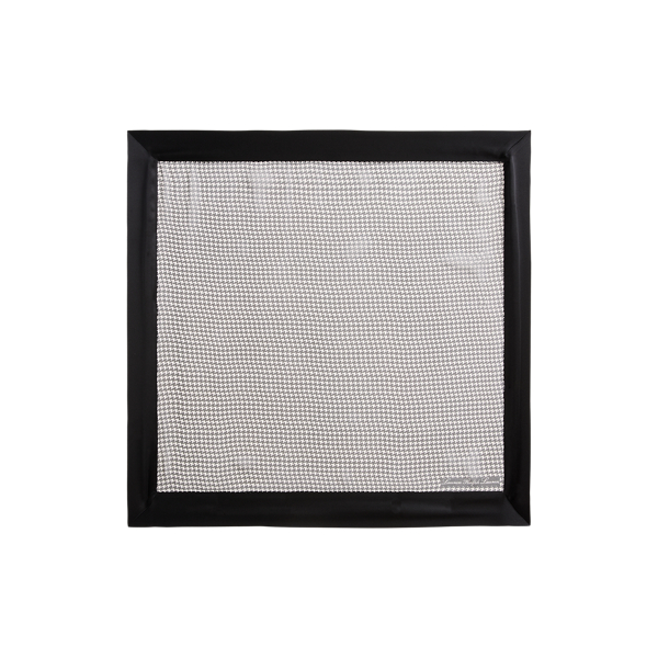 Black/Cream Houndstooth Margot Houndstooth Silk Square Scarf Lauren 2