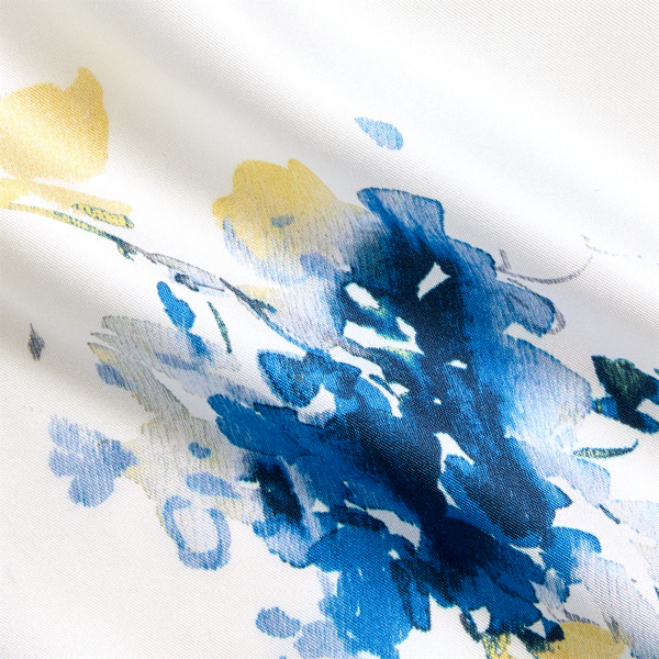 White Phylicia Floral Silk Twill Scarf Lauren 3