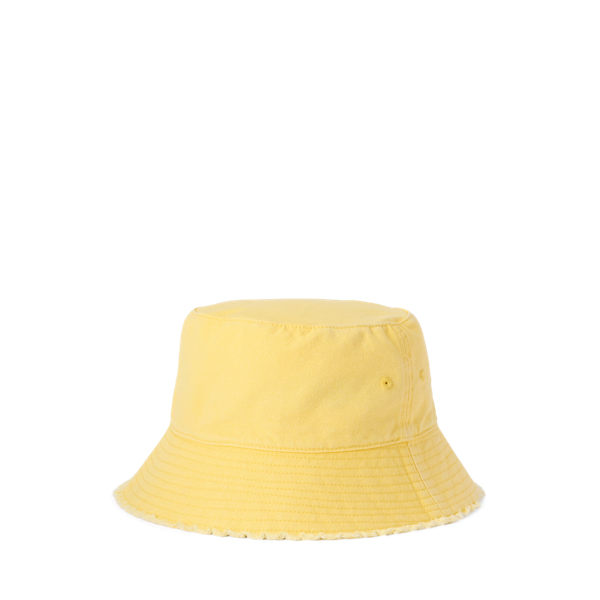 Primrose Yellow Logo Cotton Bucket Hat Lauren 2