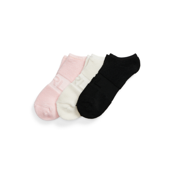 Logo Mock Rib-Knit Ankle Sock 3-Pack