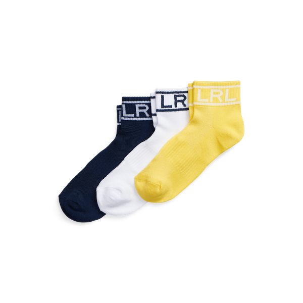 3er-Pack Stretch-Kurzsocken mit Logo