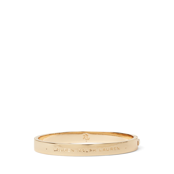 Bracciale dorato con logo