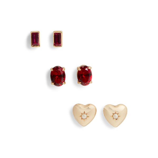 Conjunto de pendientes dorados