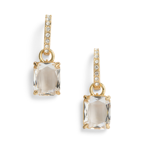 Goldfarbene Huggie-Ohrh&auml;nger mit Steinen Lauren in 1