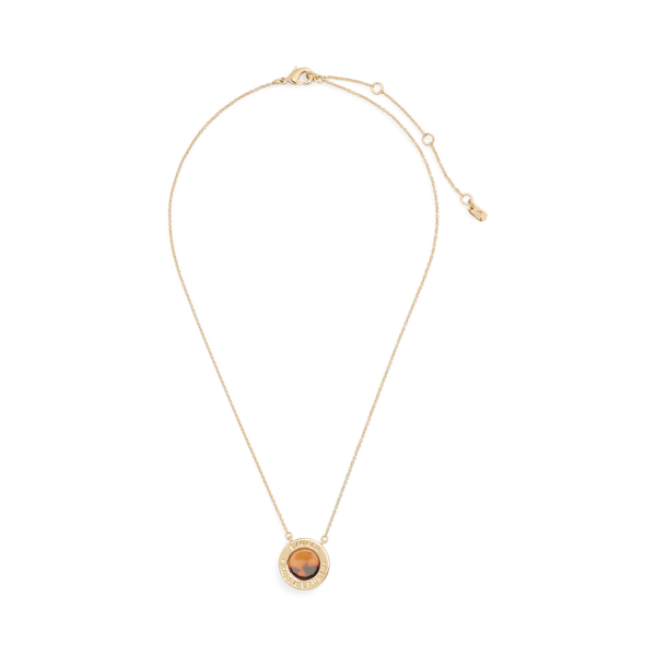 Collier pendentif &agrave; logo en &eacute;caille