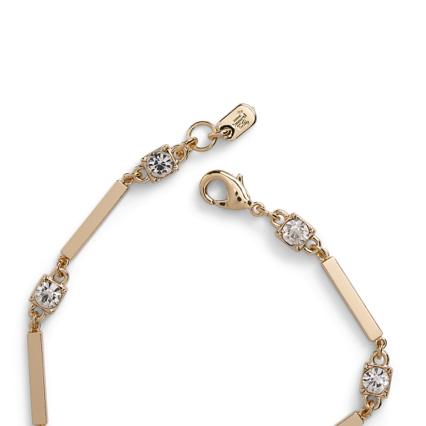 Gold/Crystal Gold-Tone Crystal Flex Bracelet Lauren 2