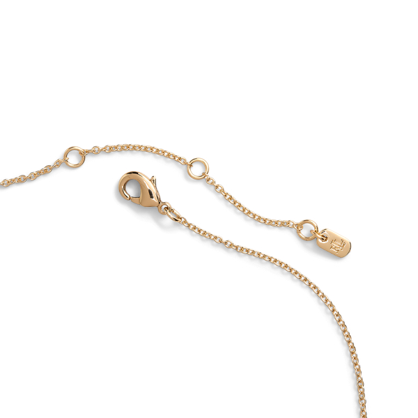 Gold Gold-Tone Beaded Necklace Lauren 2