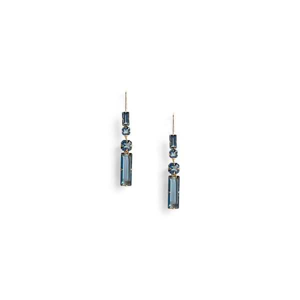 Goudkleurige langwerpige oorbellen