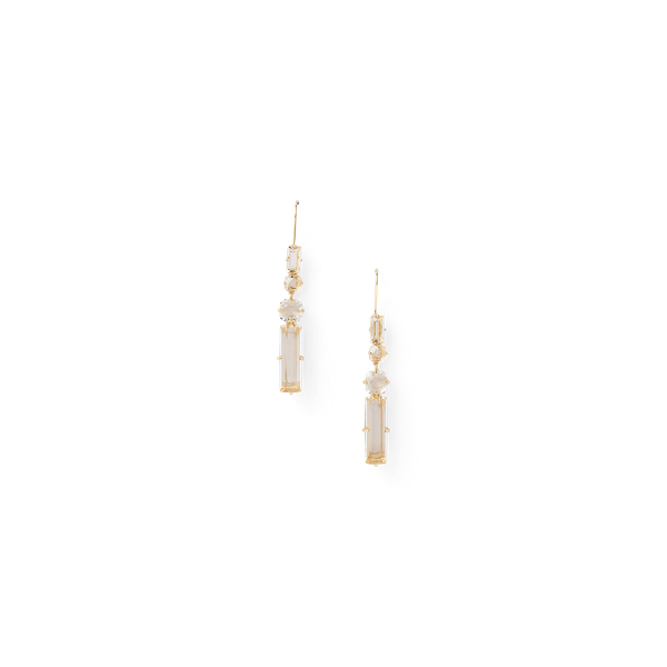 Gold-Tone Crystal Linear Earrings