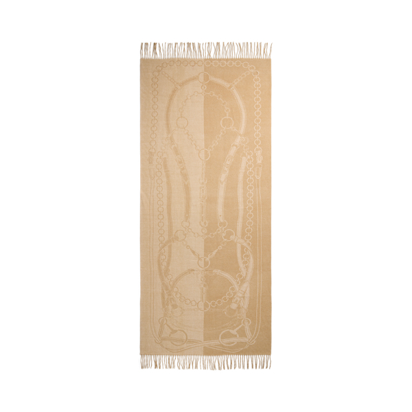 Belting-Motif Jacquard Wrap Scarf