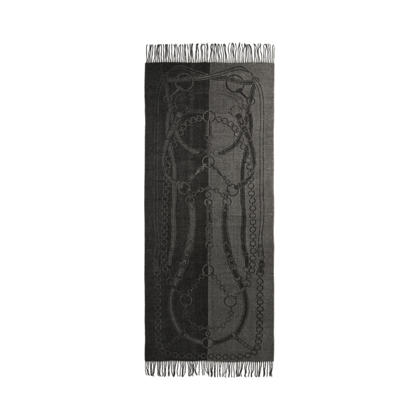 Belting-Motif Jacquard Wrap Scarf
