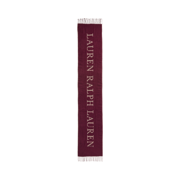 Pinot Noir Reversible Logo Jacquard Scarf Lauren 2
