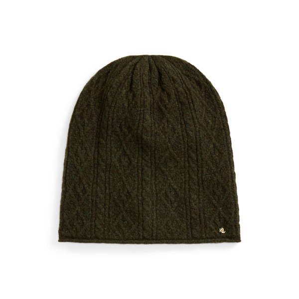 Cable-Knit Stretch-Wool-Blend Beanie