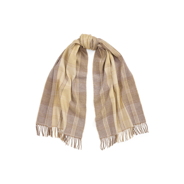 Plaid &amp; Logo-Motif Reversible Scarf