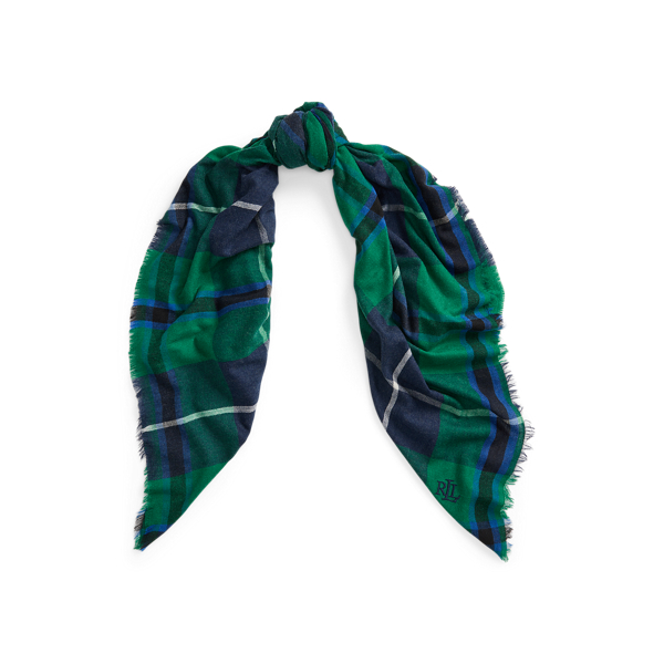 Plaid Square Scarf