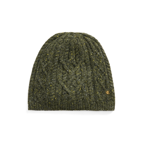 Bonnet torsad&eacute; en laine m&eacute;lang&eacute;e