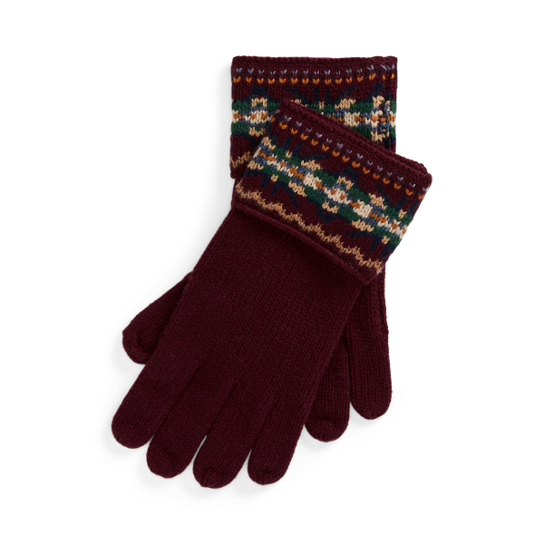 Fair Isle Wool-Blend Gloves