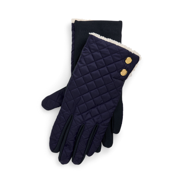 Diamond Quilted Tech Gloves for Women Ralph Lauren UK