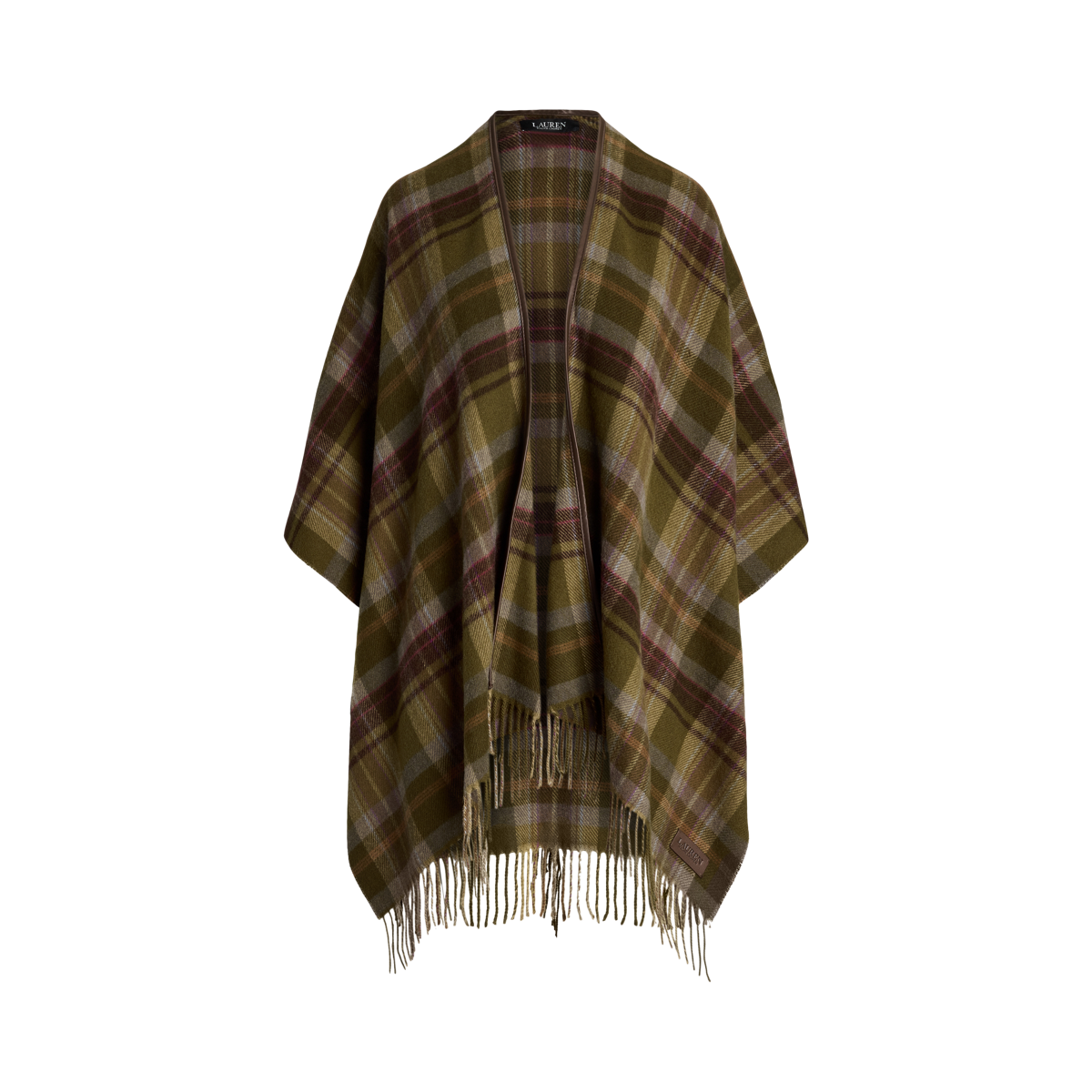 ◆Ralph Lauren22PF◆Marsilla Plaid ウールブレンド ケープ◆ ◇Ralph Lauren22PF◇Marsilla Plaid ウールブレンド ケープ