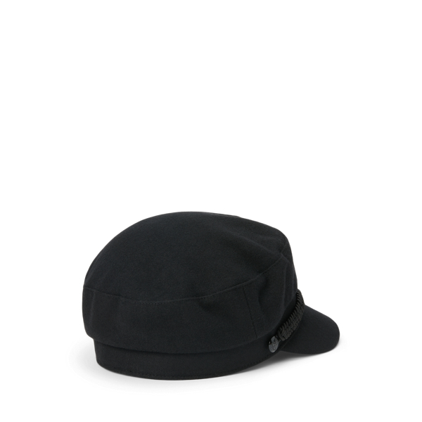 Black Wool-Blend Fisherman Cap Lauren 2