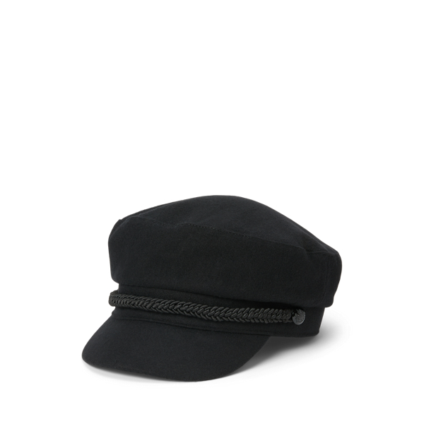 Black Wool-Blend Fisherman Cap Lauren 1