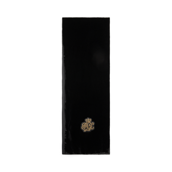Black Bullion Velvet Scarf Lauren 2