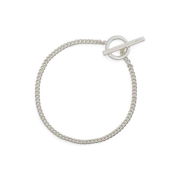 Sterling Silver Logo Bar Flex Bracelet