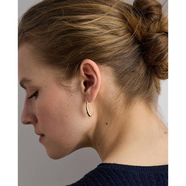 Gold Gold-Plated Threader Earrings Lauren 3