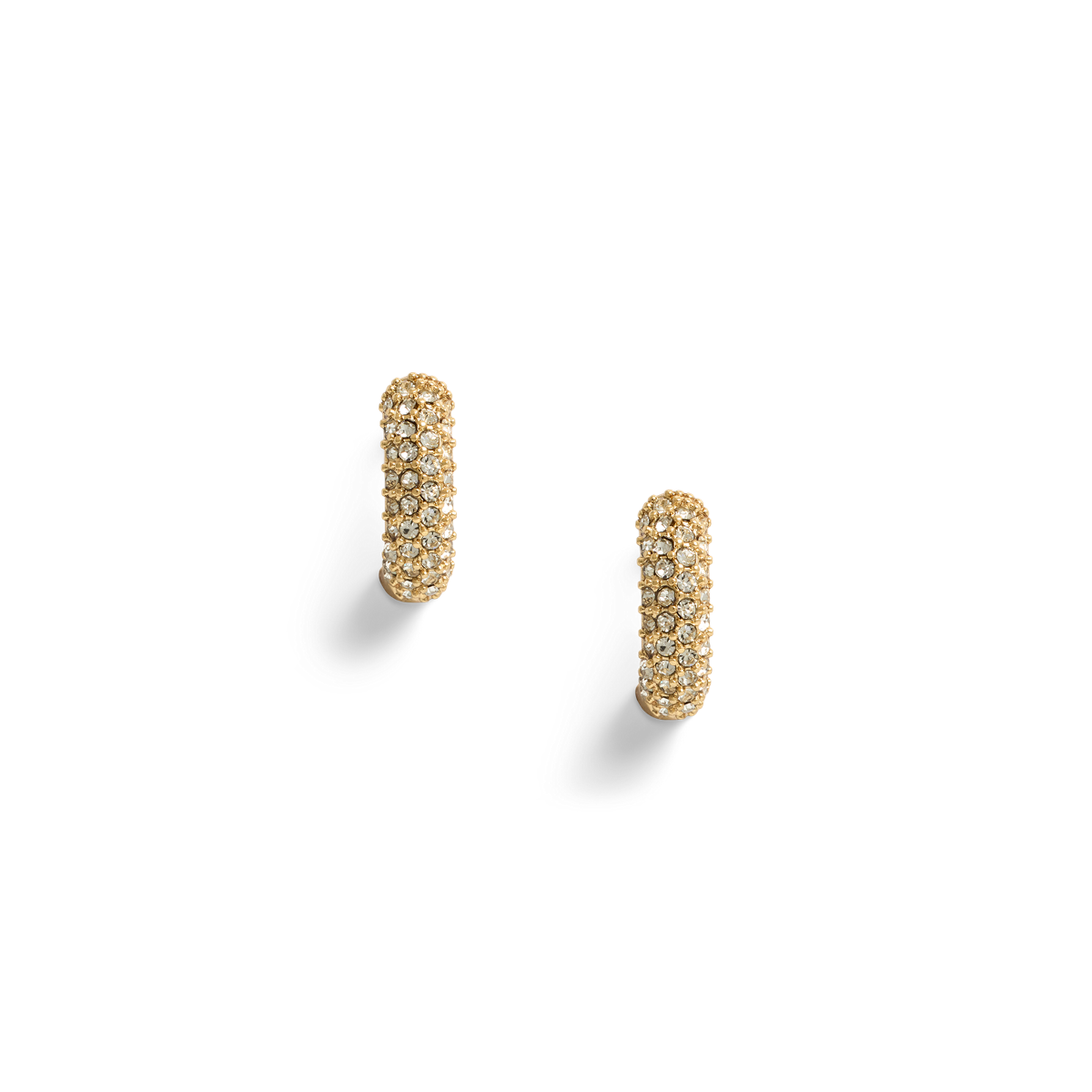 ラルフローレン★Gold-Plated-Brass Pave Huggieピアス Gold-Plated-Brass Pavé Huggie Earrings
