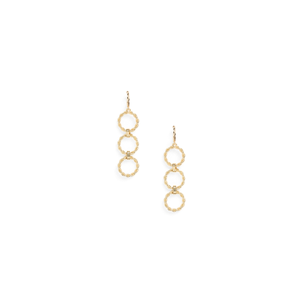 Gold Boucles d'oreille plaquées or à maillons Lauren 1