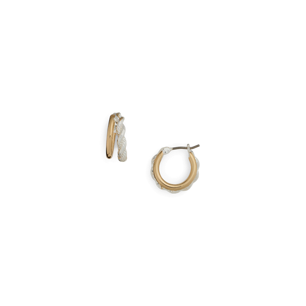ピアス RALPH LAUREN Two Tone Split Hoop Earrings Two-Tone Plated Split Hoop Earrings for Women | Ralph Lauren® OM