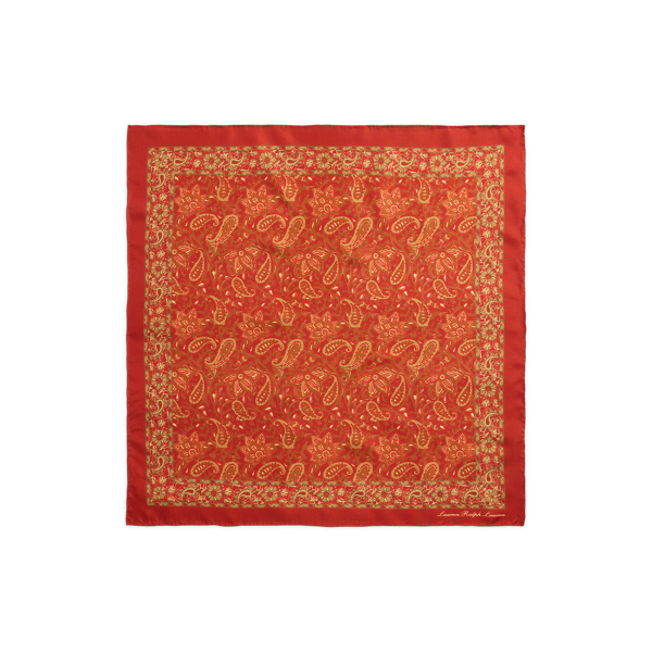Paisley Silk Twill Square Scarf