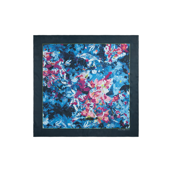Print Silk Square Scarf
