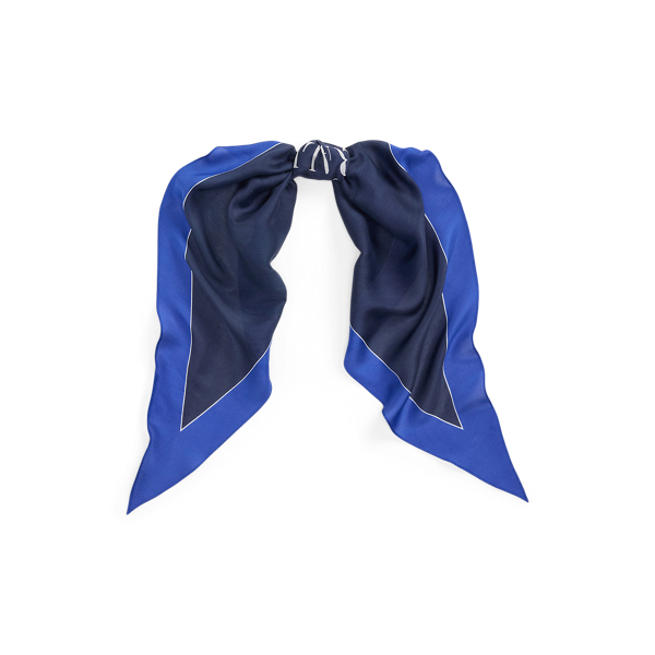 Foulard losange en modal et soie
