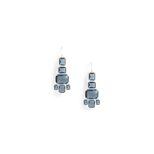 Gold-Plated Stone Chandelier Earrings Lauren 1