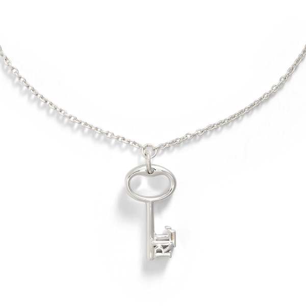 Flexarmband i sterlingsilver nyckelcharm