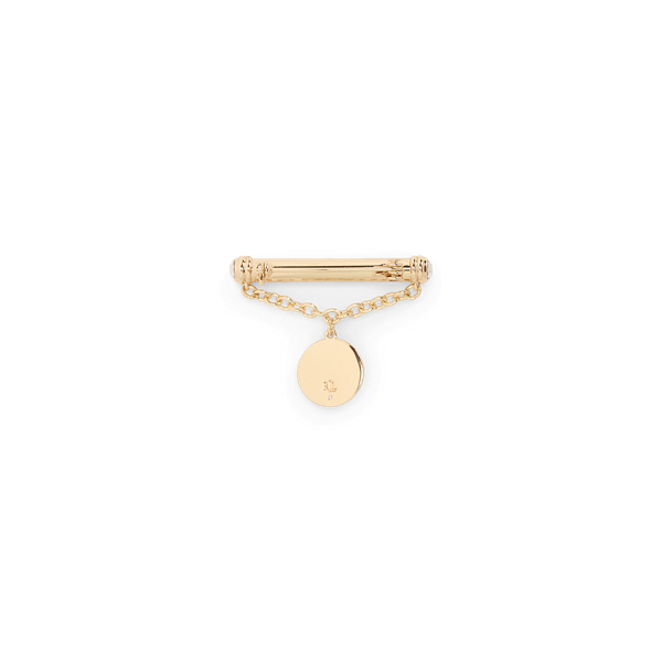 Gold-Plated Crest-Charm Pin