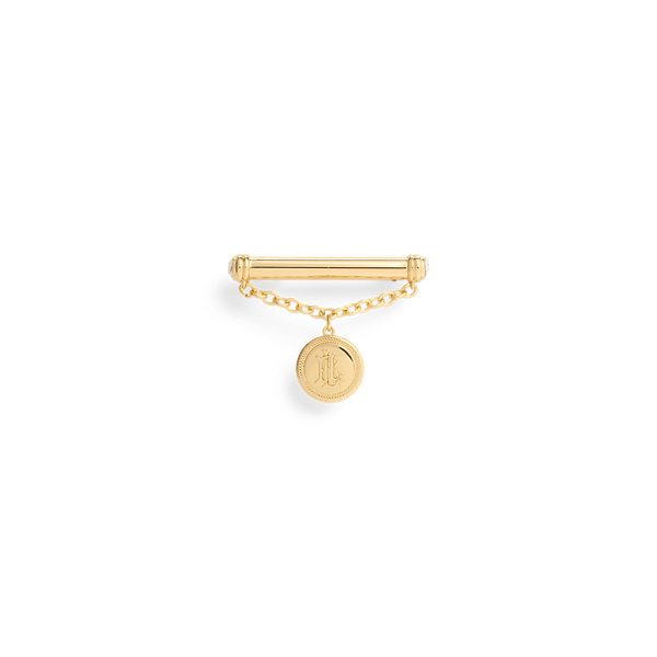 Gold-Plated Crest-Charm Pin