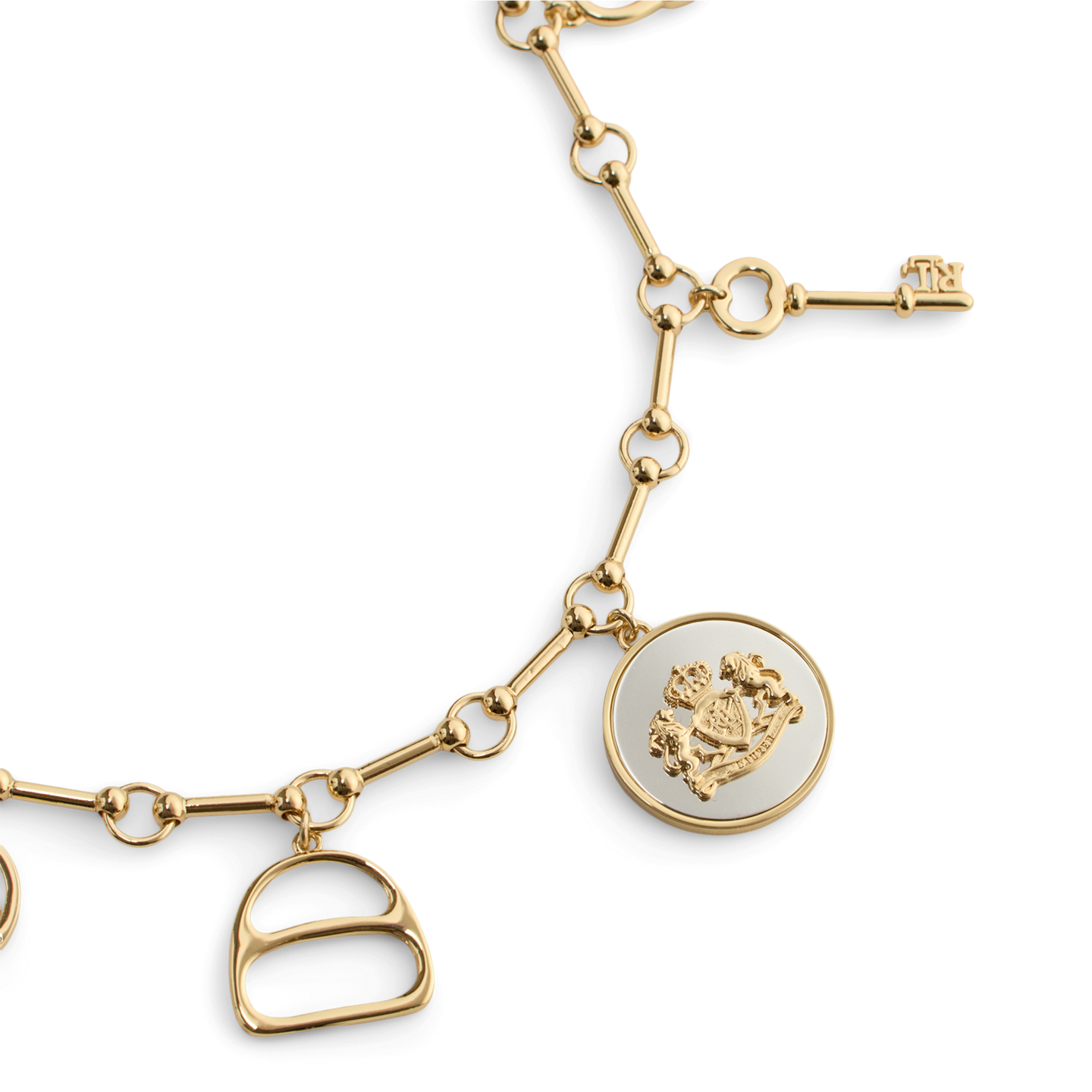 Женское колье Ralph Lauren Gold-Plated Charm, цвет: Двухцветный — фото 1