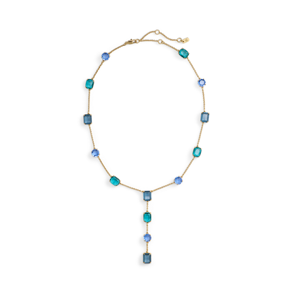 Gold-Plated Stone Y-Necklace