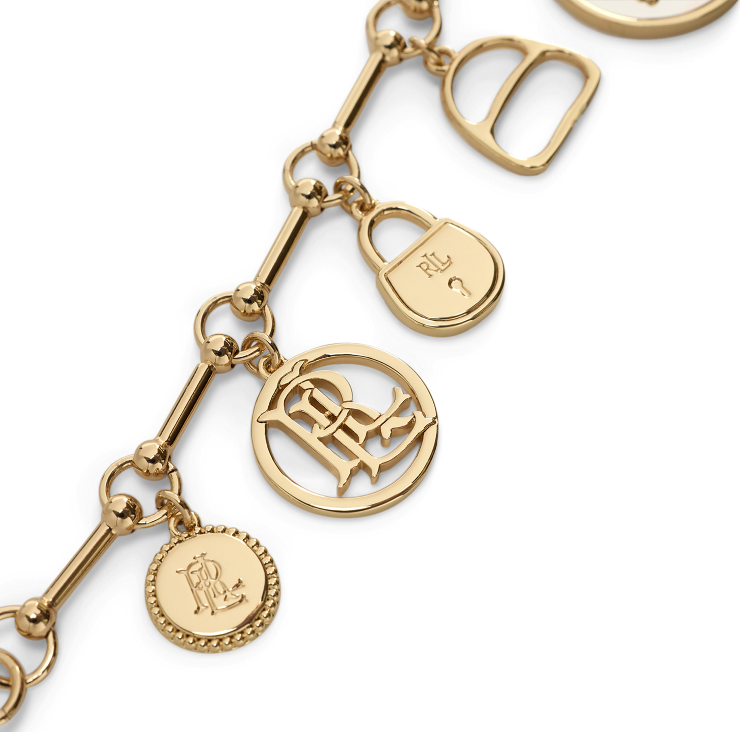 Женский браслет Ralph Lauren Gold-Plated Charm, цвет: Двухцветный — фото 1