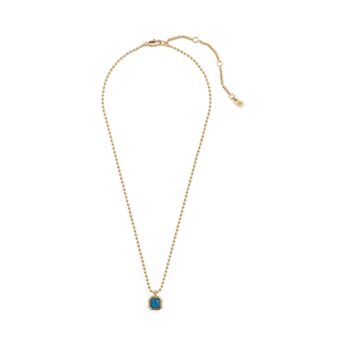 Женское колье Ralph Lauren Gold-Plated Bezel Stone Pendant, цвет: Золотой — фото 2