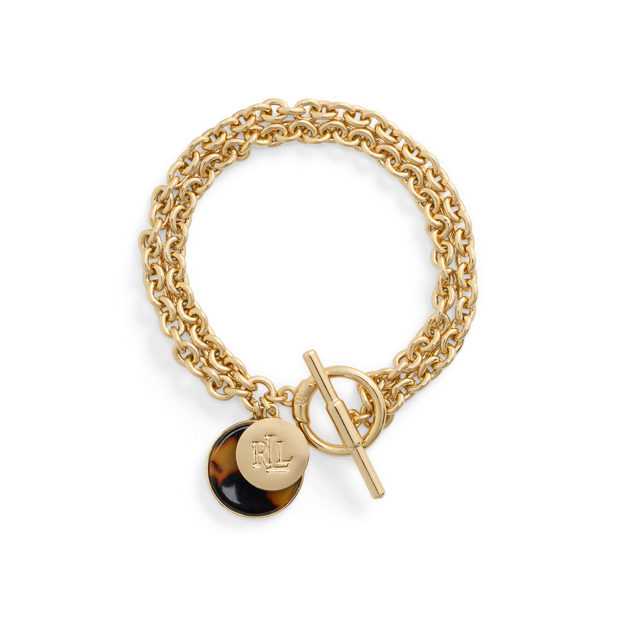 【Ralph Lauren】Logo & Tortoiseshell Charm Bracelet Logo & Tortoiseshell Charm Bracelet