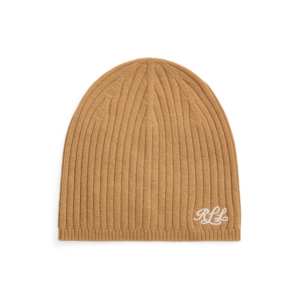 Cashmere Embroidered-Logo Beanie